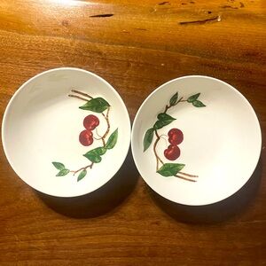 Two Vintage 1950’s Orchard Ware Cherry 6" Bowls